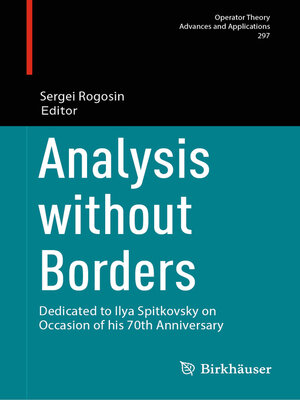cover image of Analysis without Borders